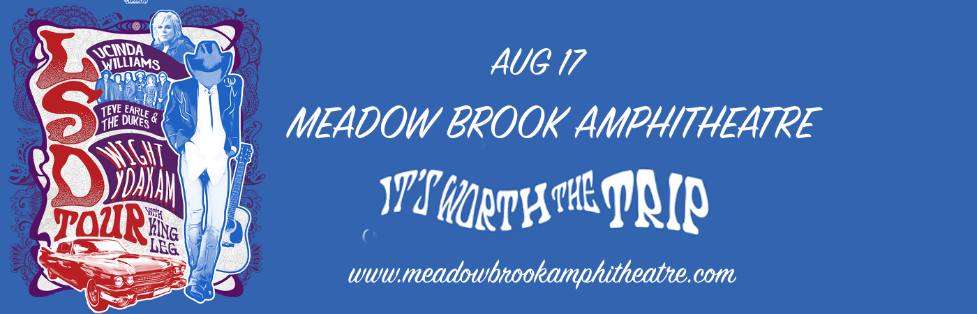 Lucinda Williams, Steve Earle and The Dukes & Dwight Yoakam at Meadow Brook Amphitheatre