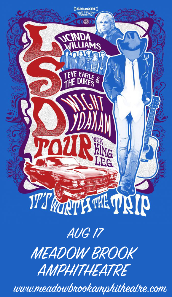 Lucinda Williams, Steve Earle and The Dukes & Dwight Yoakam at Meadow Brook Amphitheatre