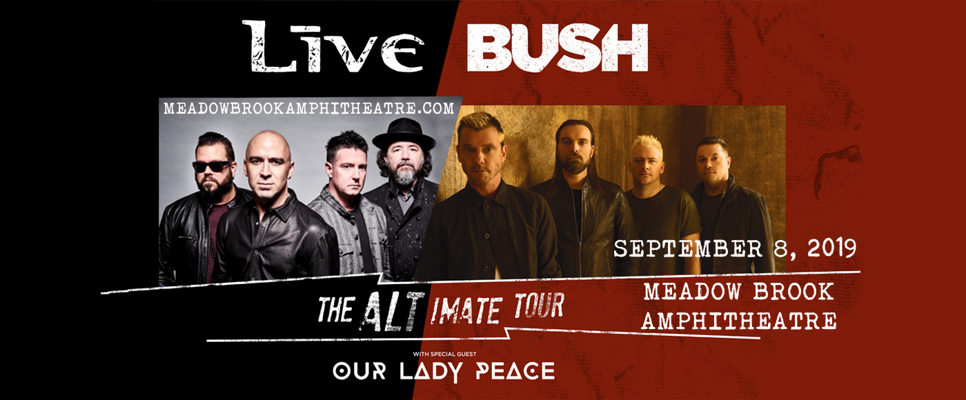 Live, Bush & Our Lady Peace at Meadow Brook Amphitheatre