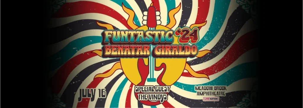 Pat Benatar & Neil Giraldo's "Funtastic" tour at Meadow Brook Amphitheatre on 16 July 2024 at Meadow Brook Amphitheatre